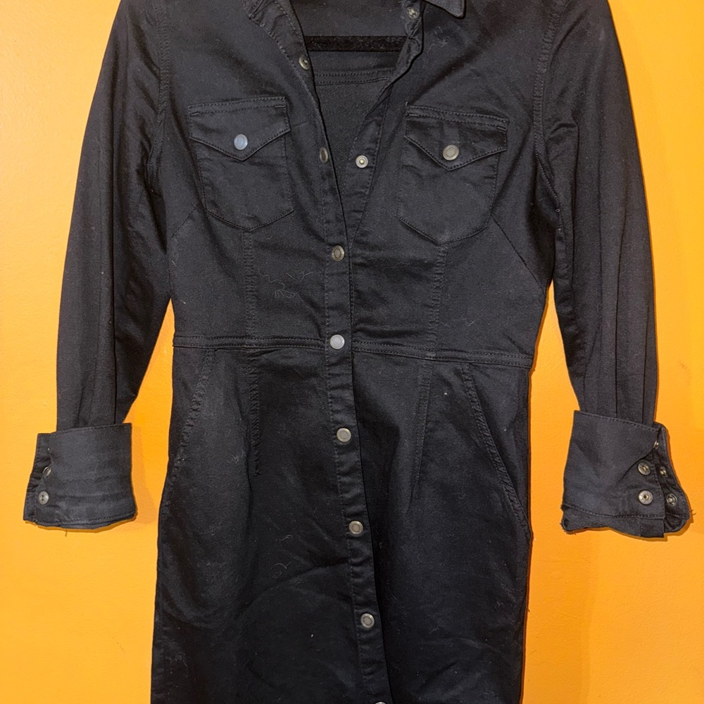 FP Movement by Free People Black Button-Up Dress